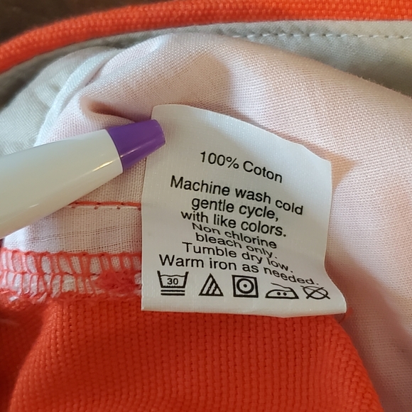 J Crew Orange Pique Cotton Shorts - Picture 5 of 5